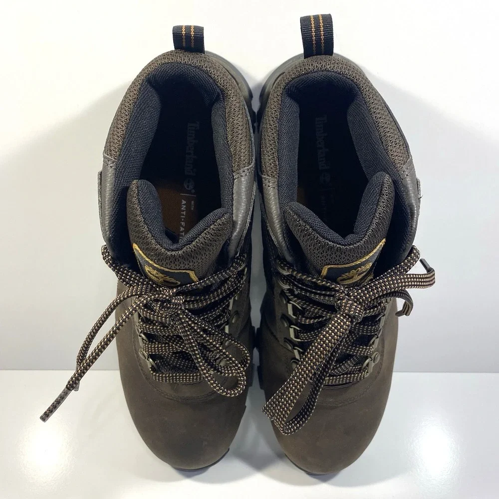 Timberland Mens Size 10 Mt. Maddsen Mid Waterproof Hiking Boots Brown